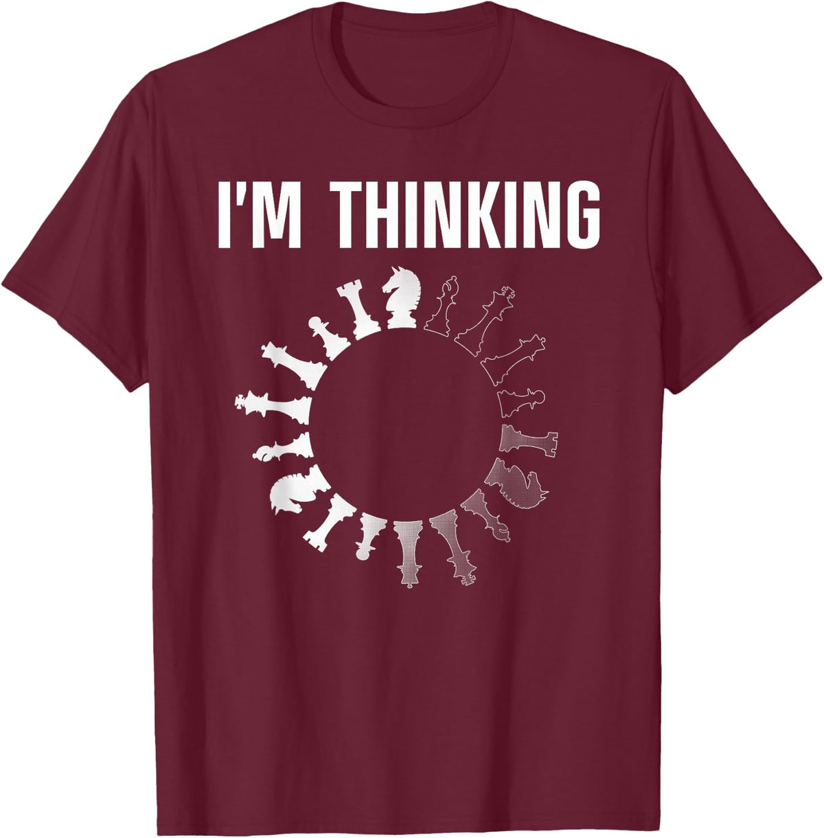 Best Chess Art Women Boys Chess Lover Chess Player T-Shirt - T-Shirt | Maroon
