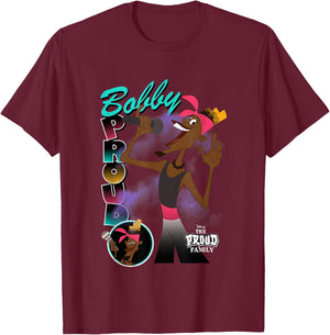 Disney The Proud Family Bobby Singing Vintage T-Shirt - T-Shirt | Maroon