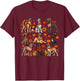 Cute Great Dane Dog Turkey Thanksgiving Fall Autumn Costume T-Shirt - T-Shirt | Maroon