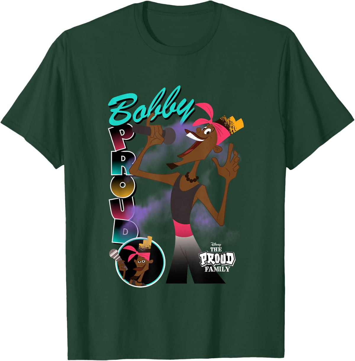 Disney The Proud Family Bobby Singing Vintage T-Shirt - T-Shirt | Forest