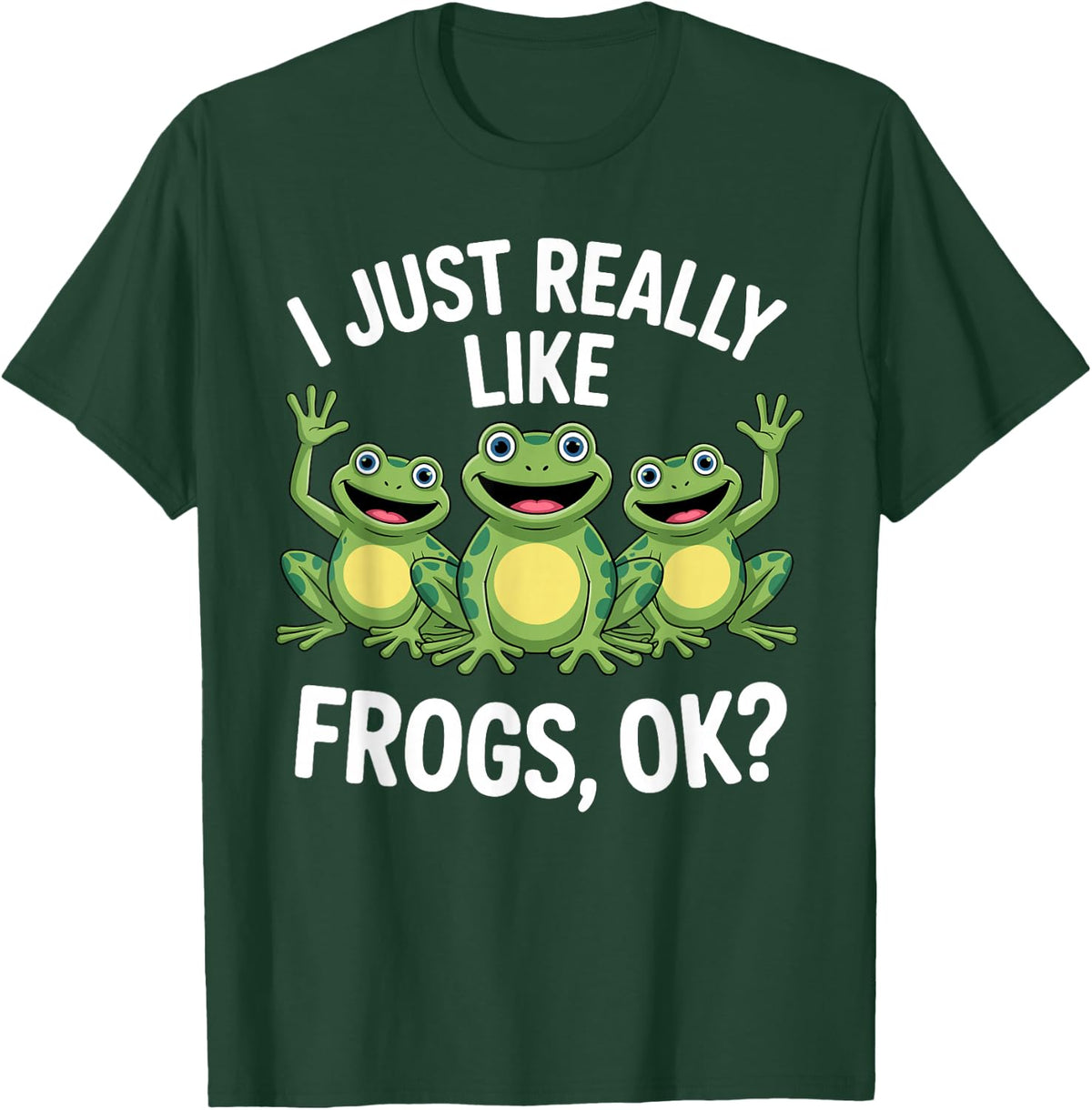 Funny Frog Art Women Kids Tree Frog Animal Lover T-Shirt - T-Shirt | Forest