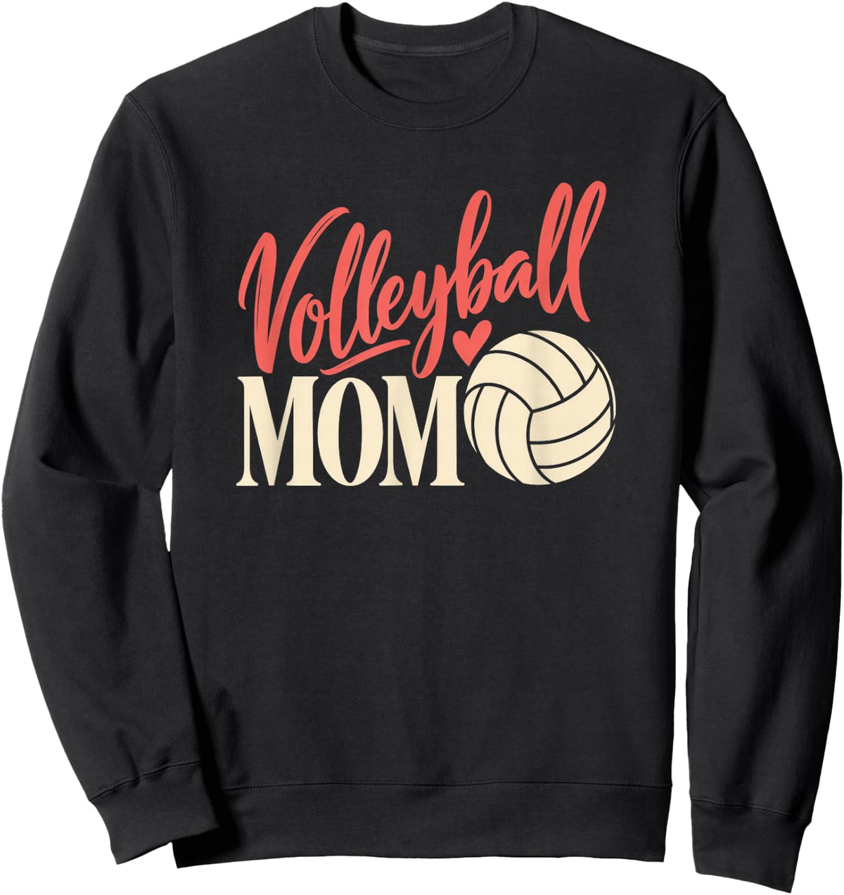 Volleyball Mom Women Volleyball Mother Sweatshirt - Sweatshirt | Black