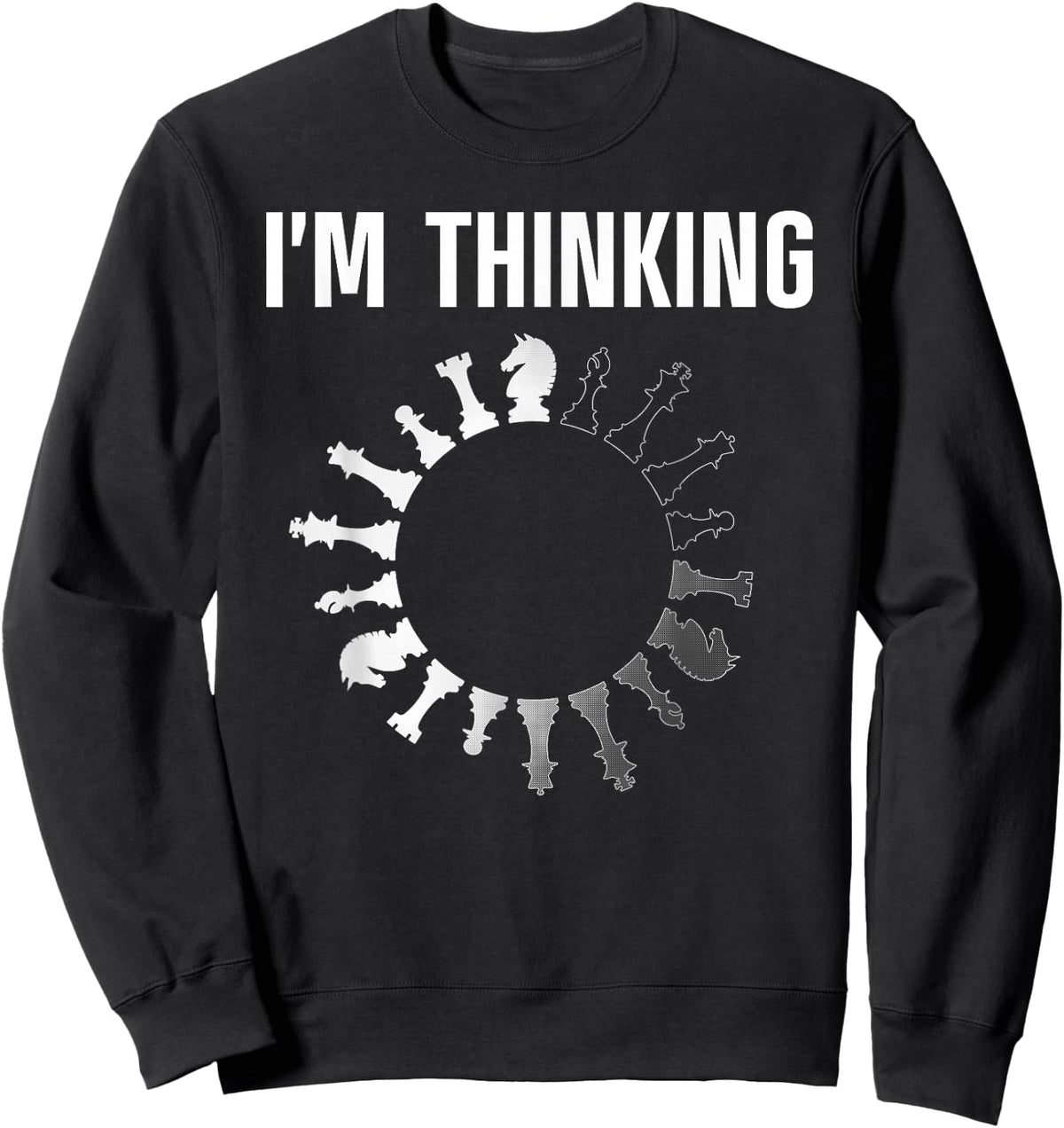 Best Chess Art Women Boys Chess Lover Chess Player Sweatshirt - Sweatshirt | Black