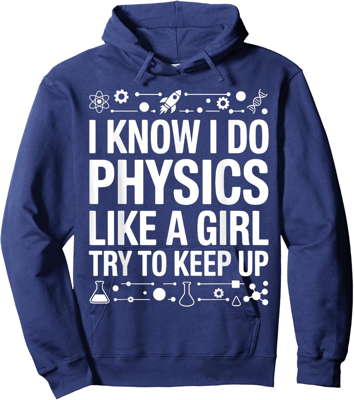 Cool Physics Art Girls Mom Physics Physicist Lover Hoodie - Hoodie | Navy