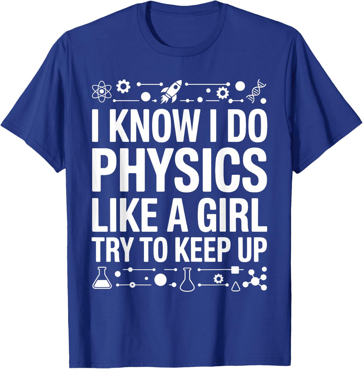 Cool Physics Art Girls Mom Physics Physicist Lover T-Shirt - T-Shirt | Royal