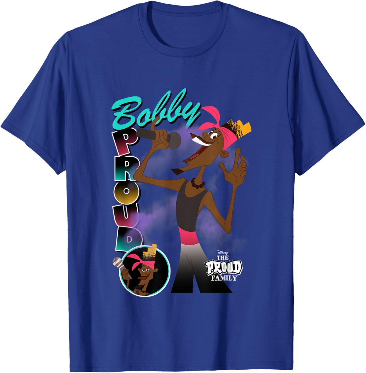 Disney The Proud Family Bobby Singing Vintage T-Shirt - T-Shirt | Royal