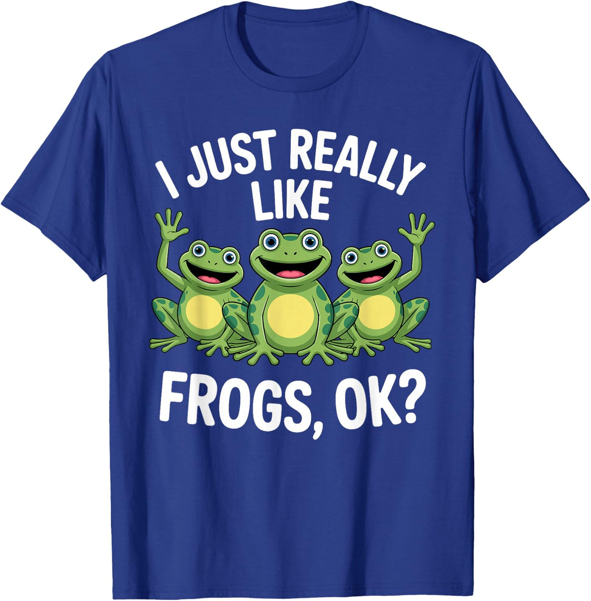 Funny Frog Art Women Kids Tree Frog Animal Lover T-Shirt - T-Shirt | Royal
