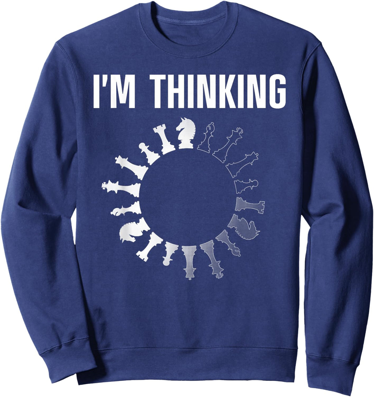 Best Chess Art Women Boys Chess Lover Chess Player Sweatshirt - Sweatshirt | Navy