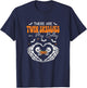 Twin Skellies in My Belly Skeleton Pregnancy Announcement T-Shirt - T-Shirt | Navy