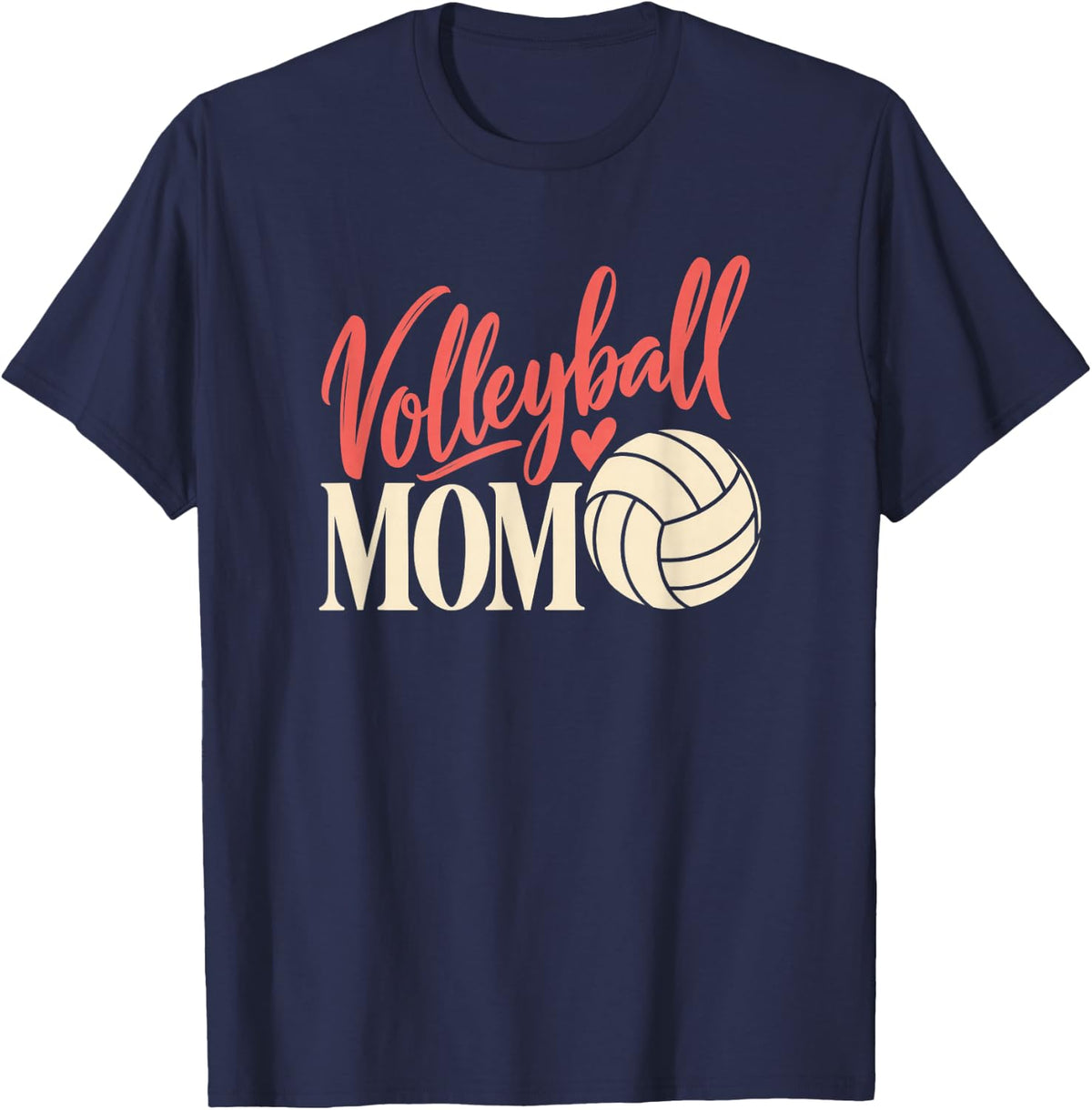 Volleyball Mom Women Volleyball Mother T-Shirt - T-Shirt | Navy