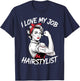 Cute Beautician Art Girls Hair Stylist Beautician T-Shirt - T-Shirt | Navy
