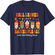 Retro Fall Leaves and Babies Please Labor & Delivery Nurse T-Shirt - T-Shirt | Navy