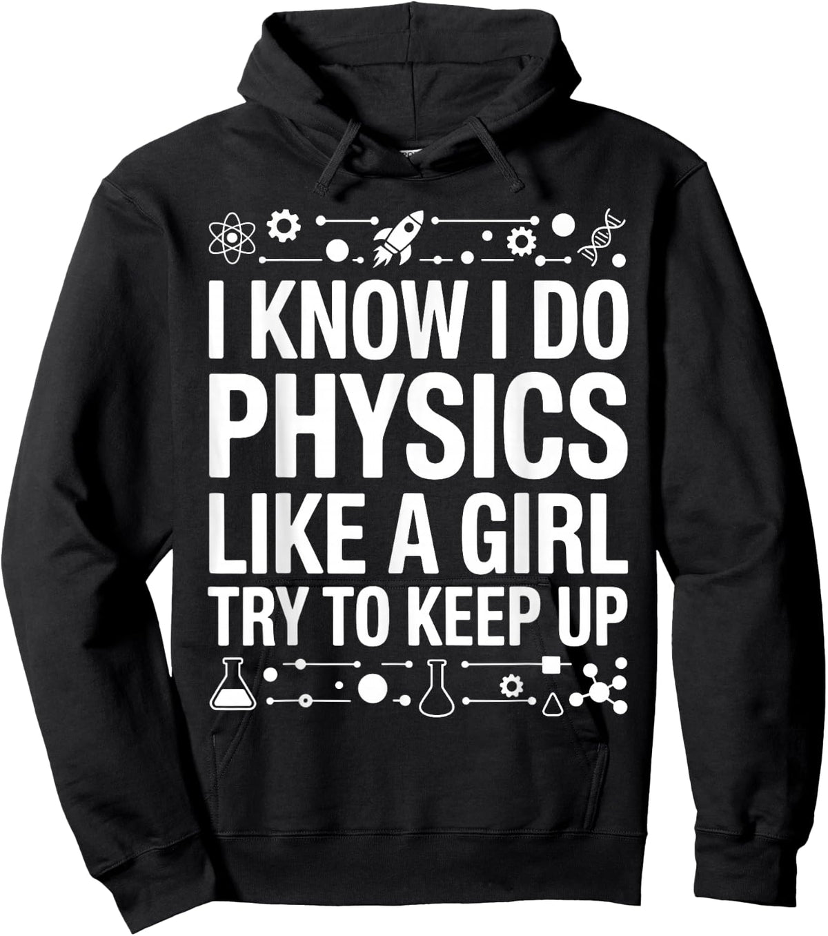 Cool Physics Art Girls Mom Physics Physicist Lover Hoodie - Hoodie | Black