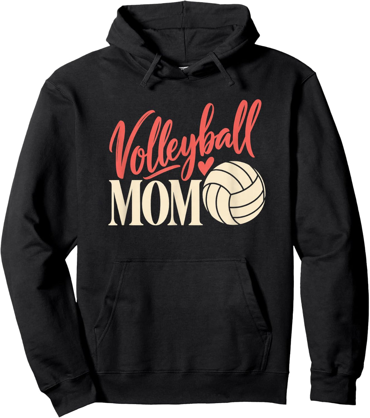 Volleyball Mom Women Volleyball Mother Hoodie - Hoodie | Black
