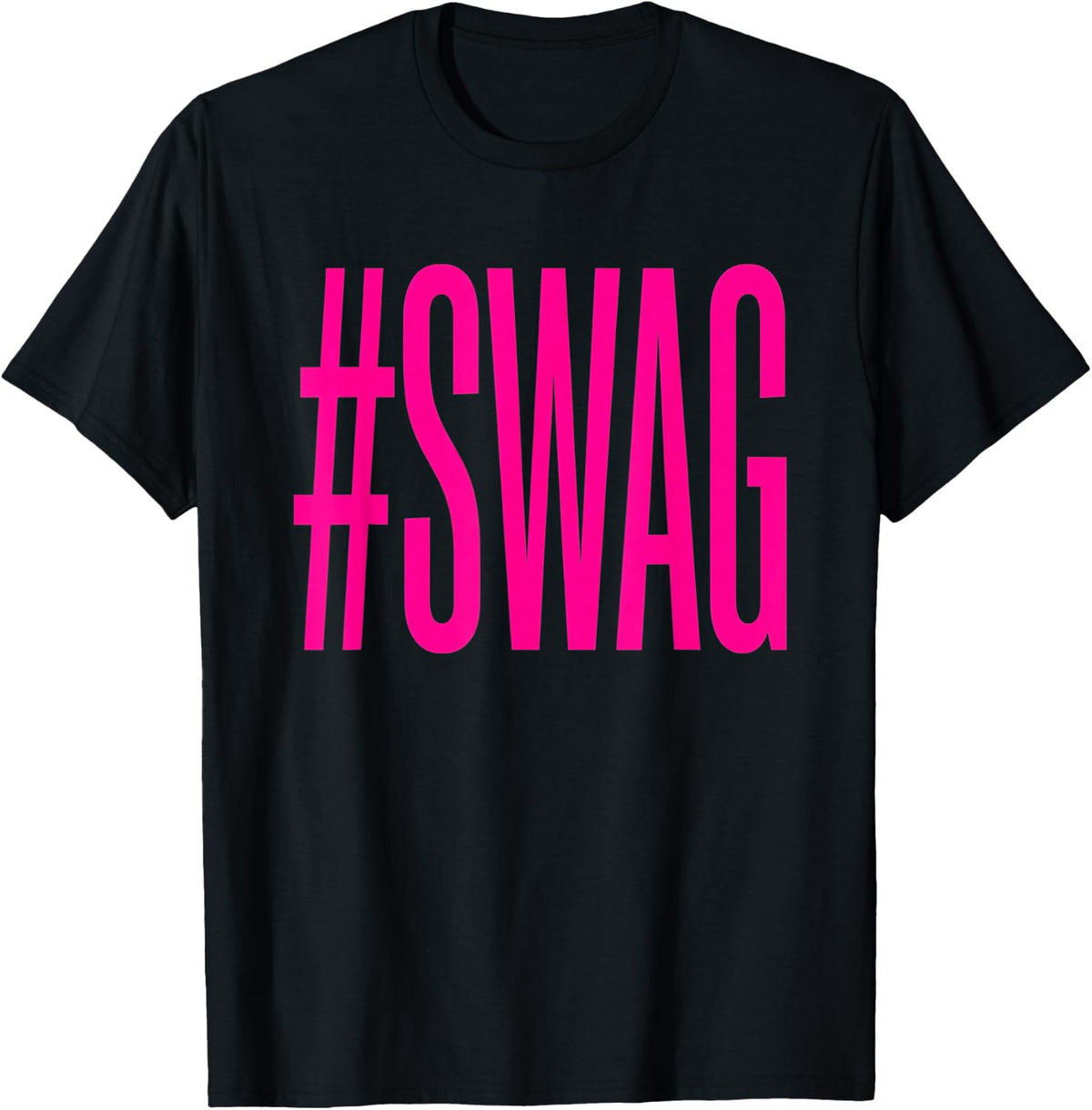 Swag Funny 2000S Nostalgia Y2K Hashtag Meme T-Shirt - T-Shirt | Black