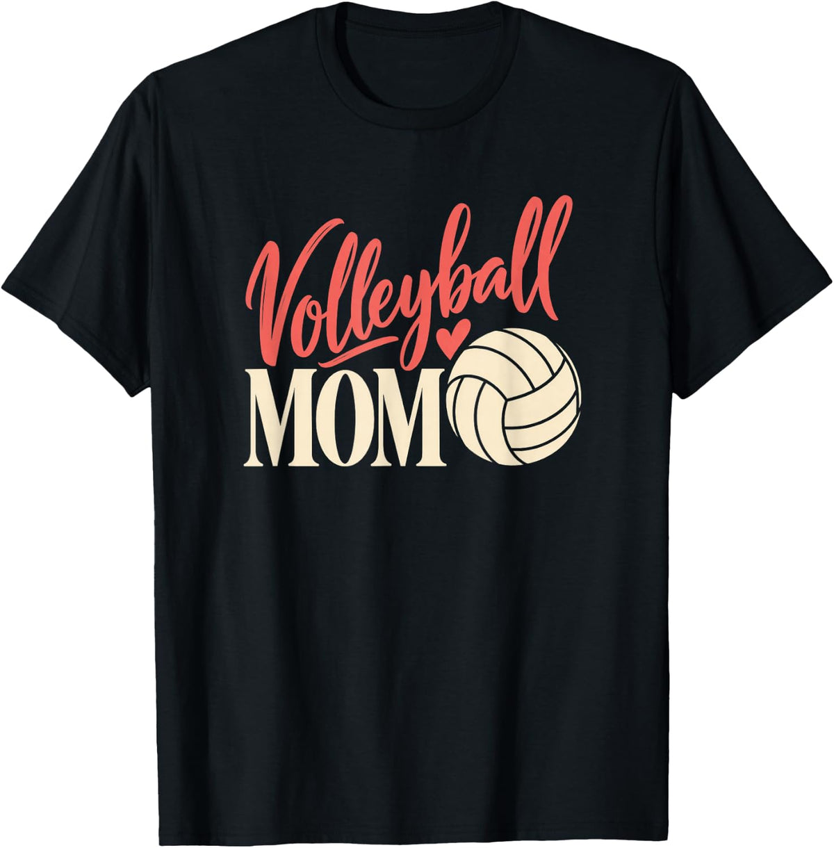Volleyball Mom Women Volleyball Mother T-Shirt - T-Shirt | Black