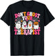 Don't Ghost Your Therapist Halloween Ghost Mental Health T-Shirt - T-Shirt | Black